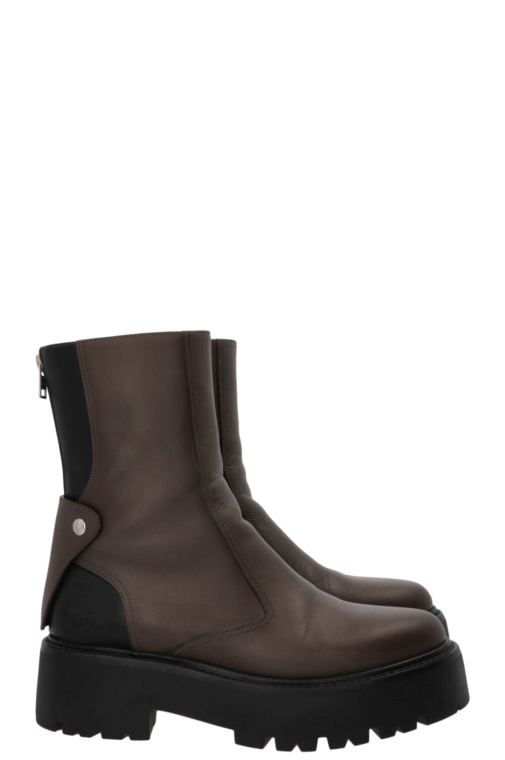 CELINE Boots Leather Khaki
