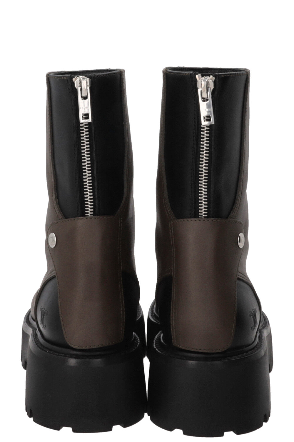 CELINE Boots Leather Khaki