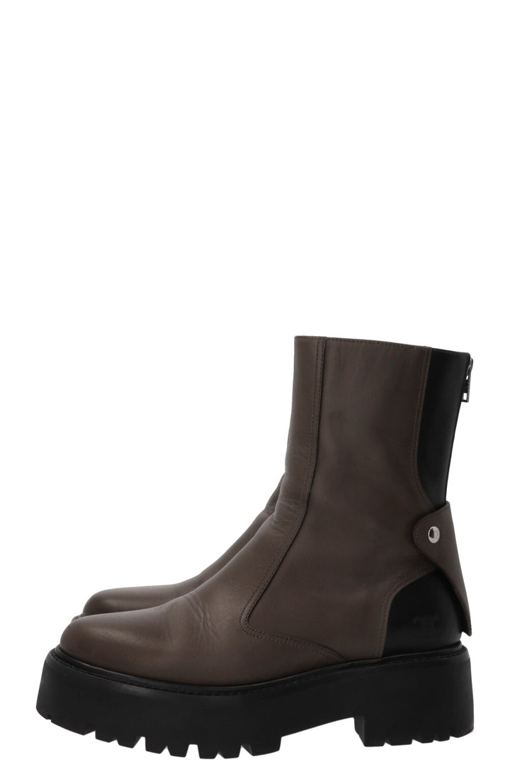CELINE Boots Leather Khaki