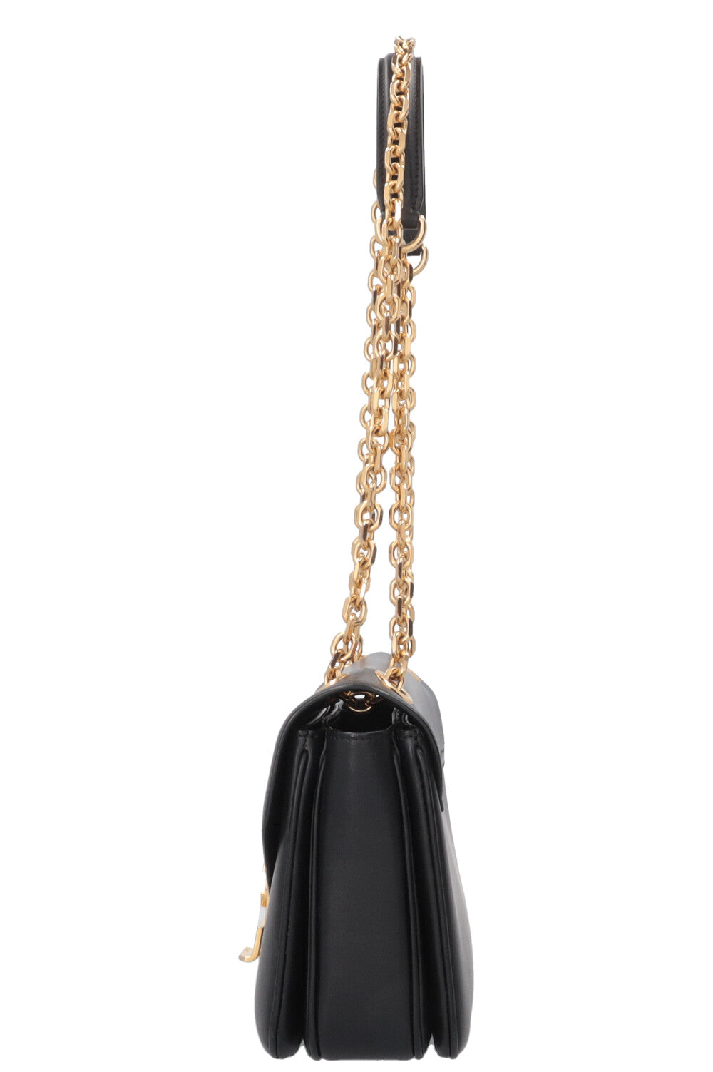 CELINE C Flap Bag Leather Black