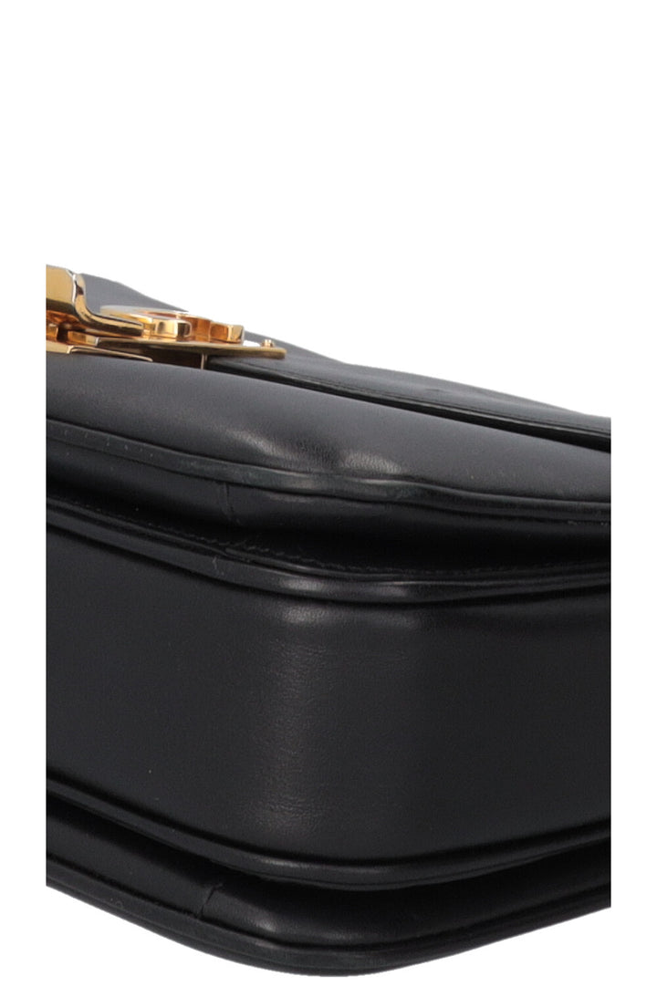 CELINE C Flap Bag Leather Black