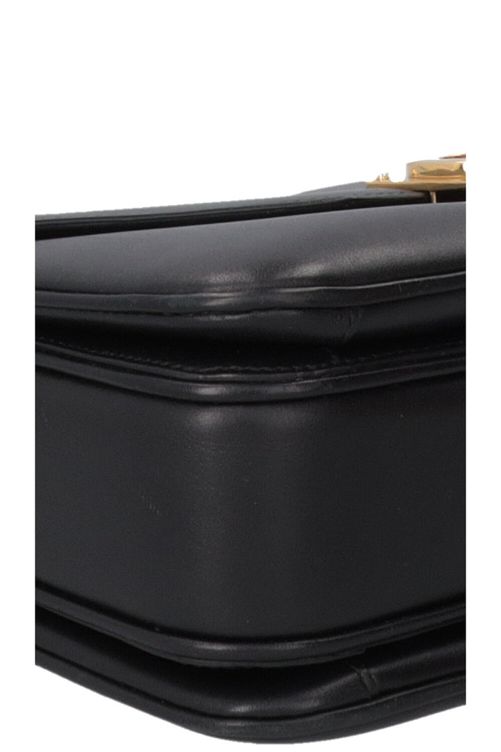 CELINE C Flap Bag Leather Black