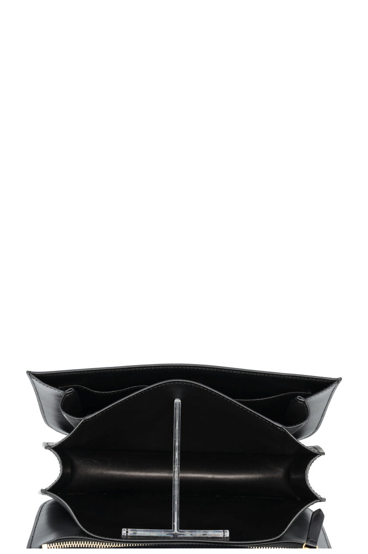 CELINE Classic Medium Box Bag Leather Black