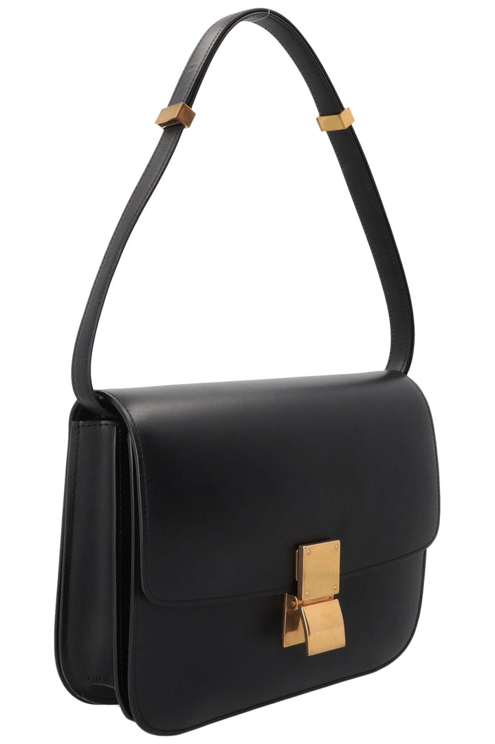 CELINE Classic Medium Box Bag Leather Black