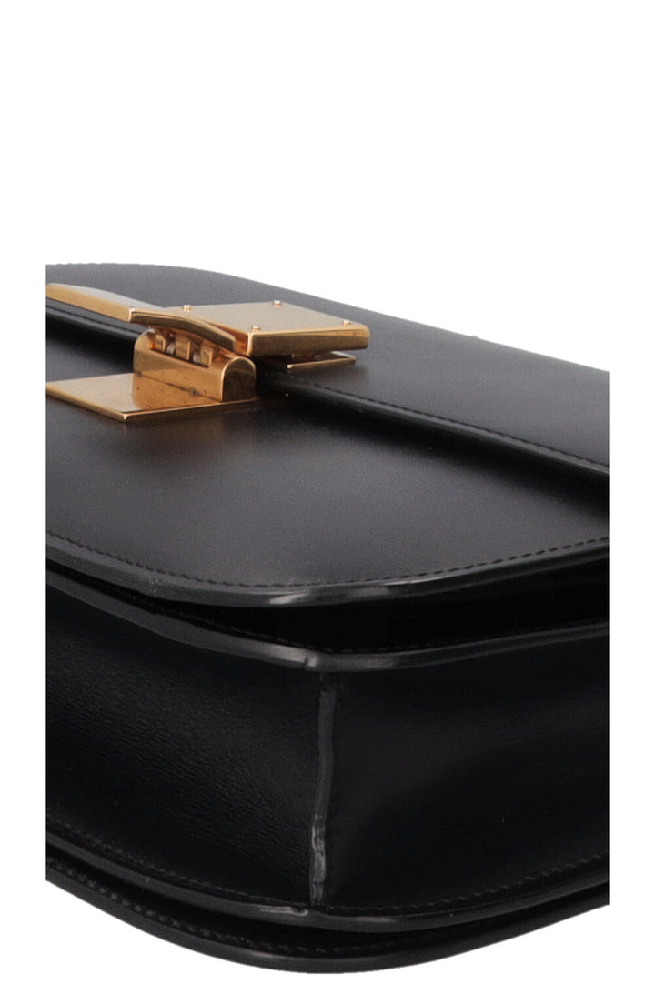 CELINE Classic Medium Box Bag Leather Black
