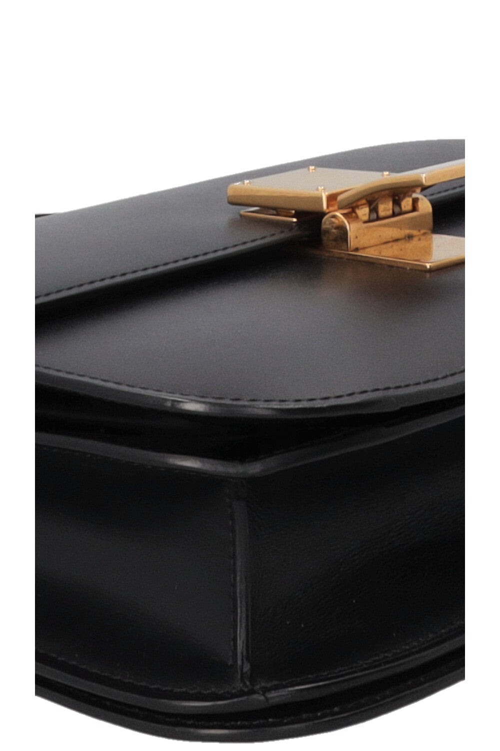 CELINE Classic Medium Box Bag Leather Black
