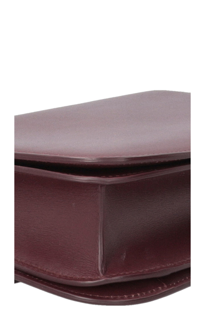 CÉLINE Classic Medium Box Bag Cuir Bordeaux