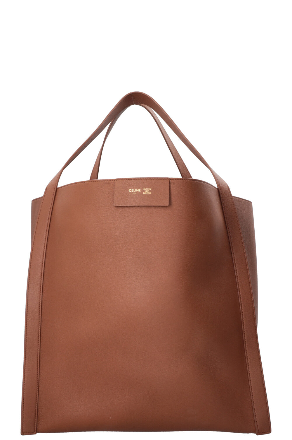 Sac Cube CELINE Moyen Cuir Souple Fauve