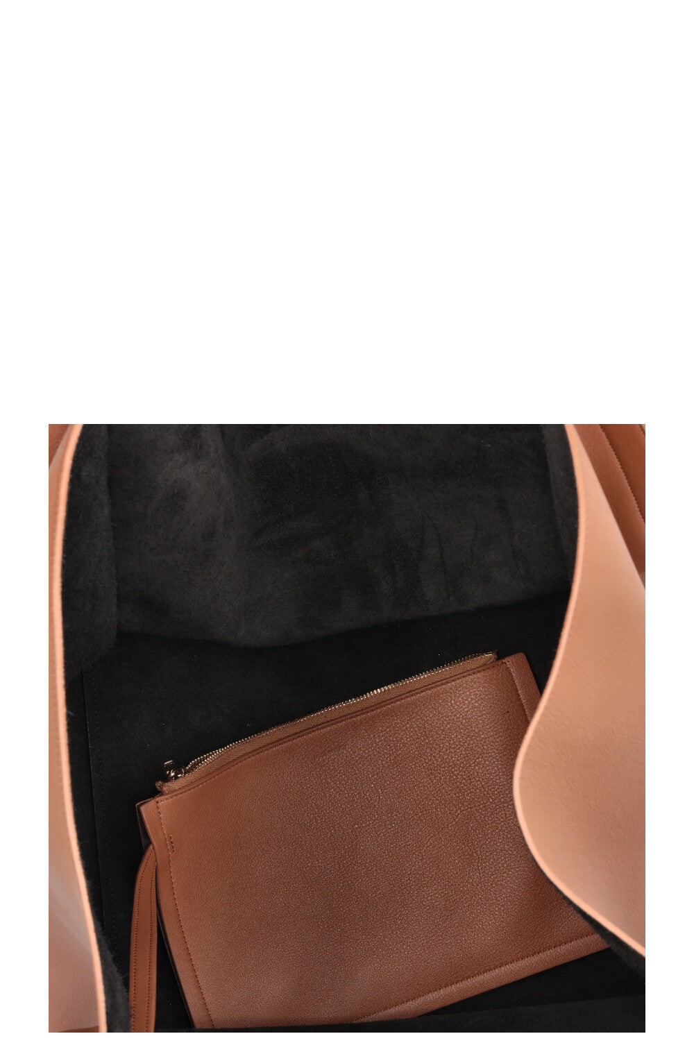 Sac Cube CELINE Moyen Cuir Souple Fauve