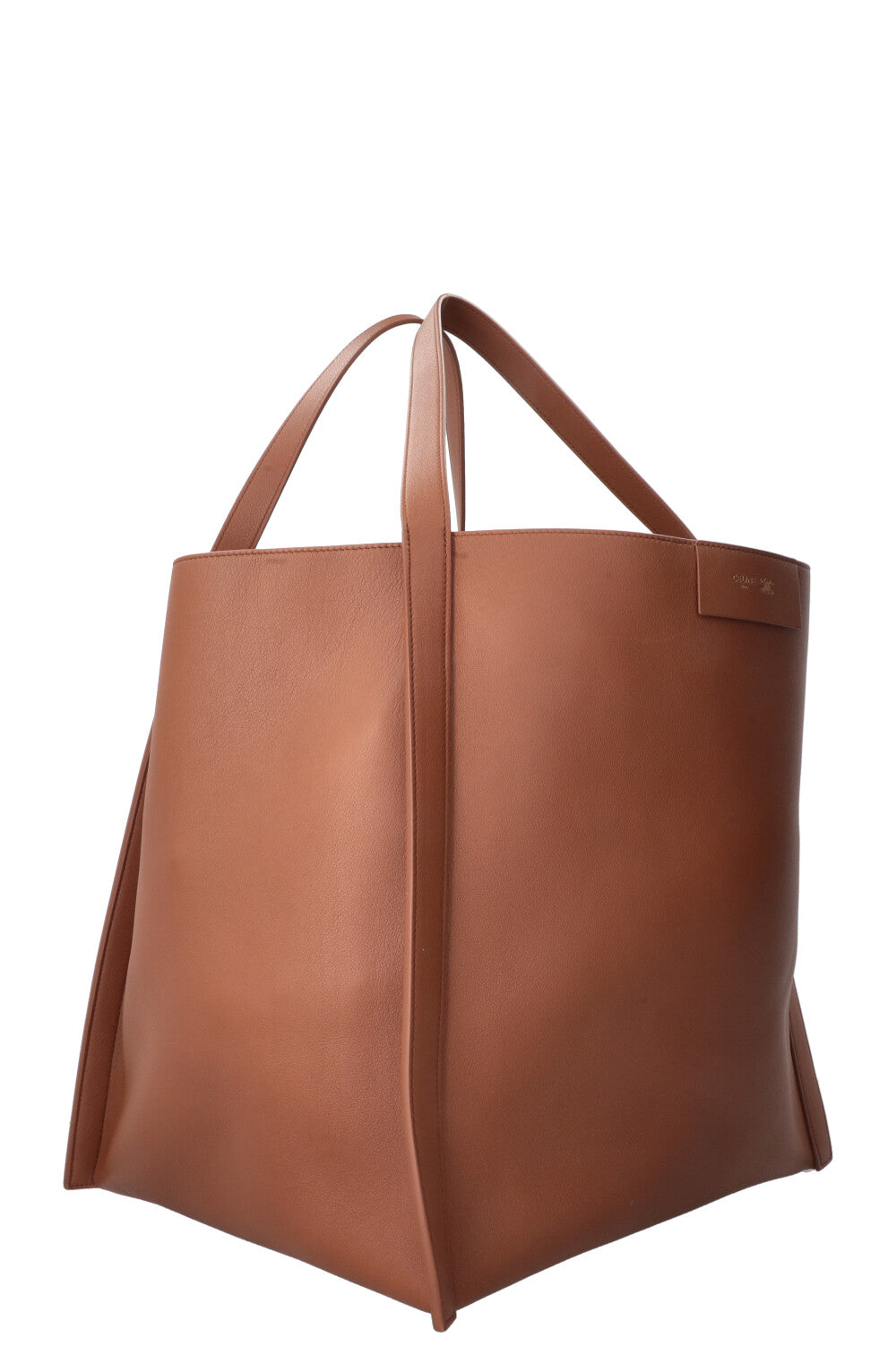 Sac Cube CELINE Moyen Cuir Souple Fauve