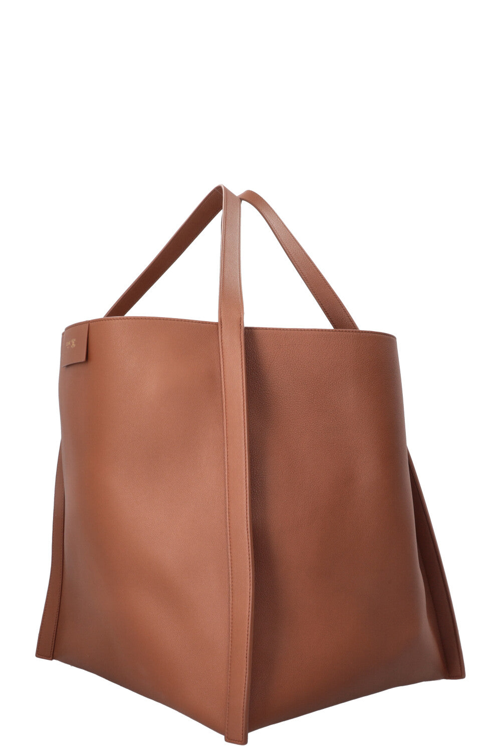 Sac Cube CELINE Moyen Cuir Souple Fauve
