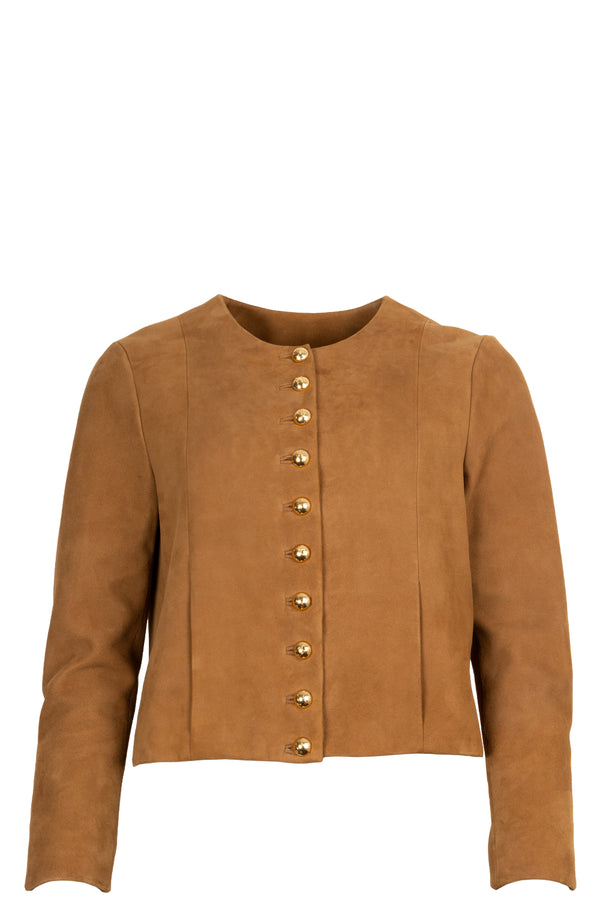 CELINE Jacket Suede Brown