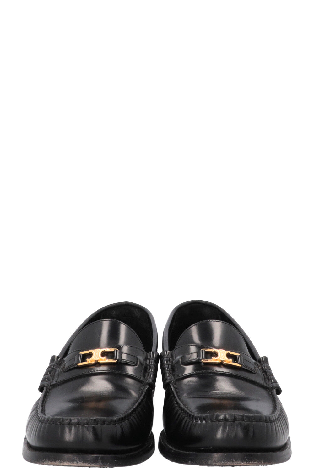 Mocassins CELINE Luco Triomphe en cuir noir