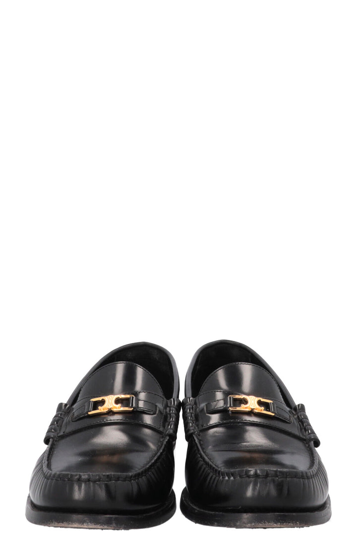 Mocassins CELINE Luco Triomphe en cuir noir
