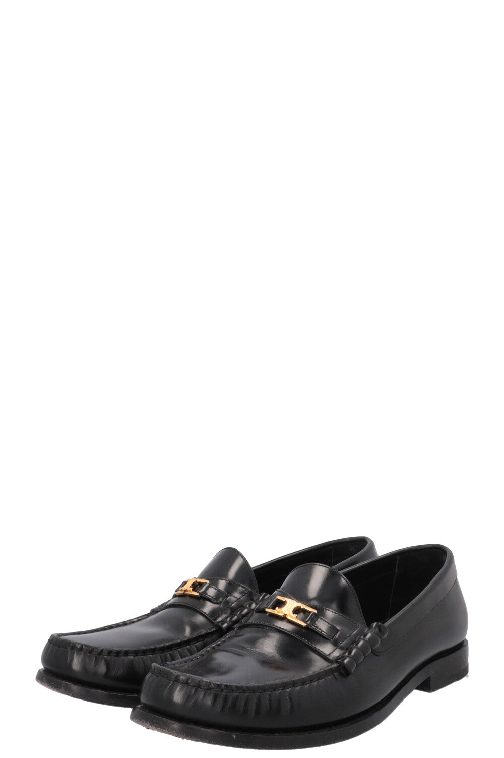 Mocassins CELINE Luco Triomphe en cuir noir