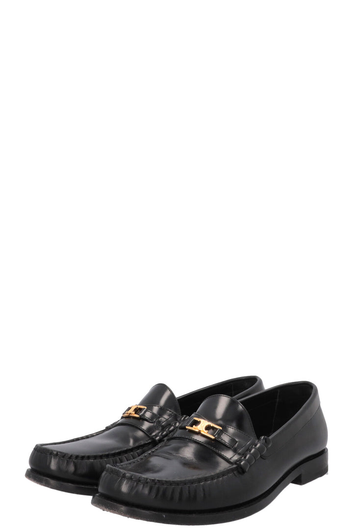 Mocassins CELINE Luco Triomphe en cuir noir