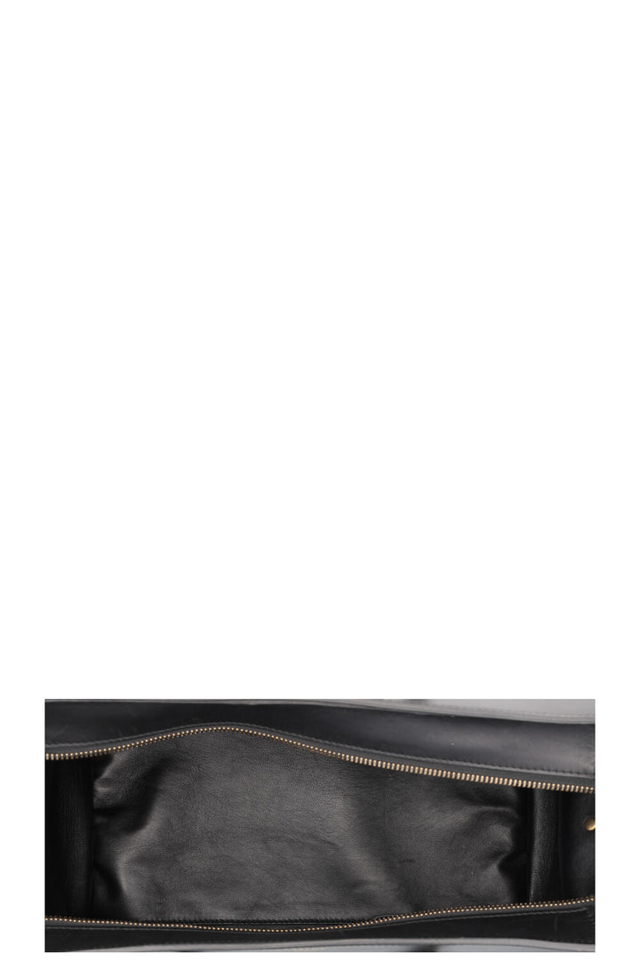 CÉLINE Luggage Grand Croco Blanc Noir