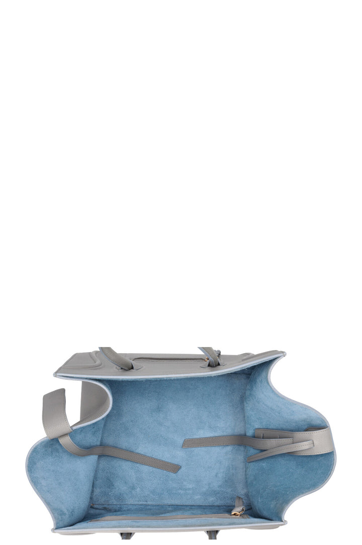 CÉLINE Sac Bagage Medium Phantom Cuir Gris