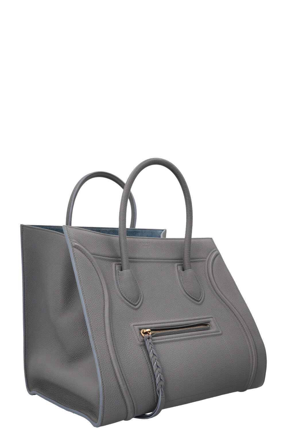 CÉLINE Sac Bagage Medium Phantom Cuir Gris