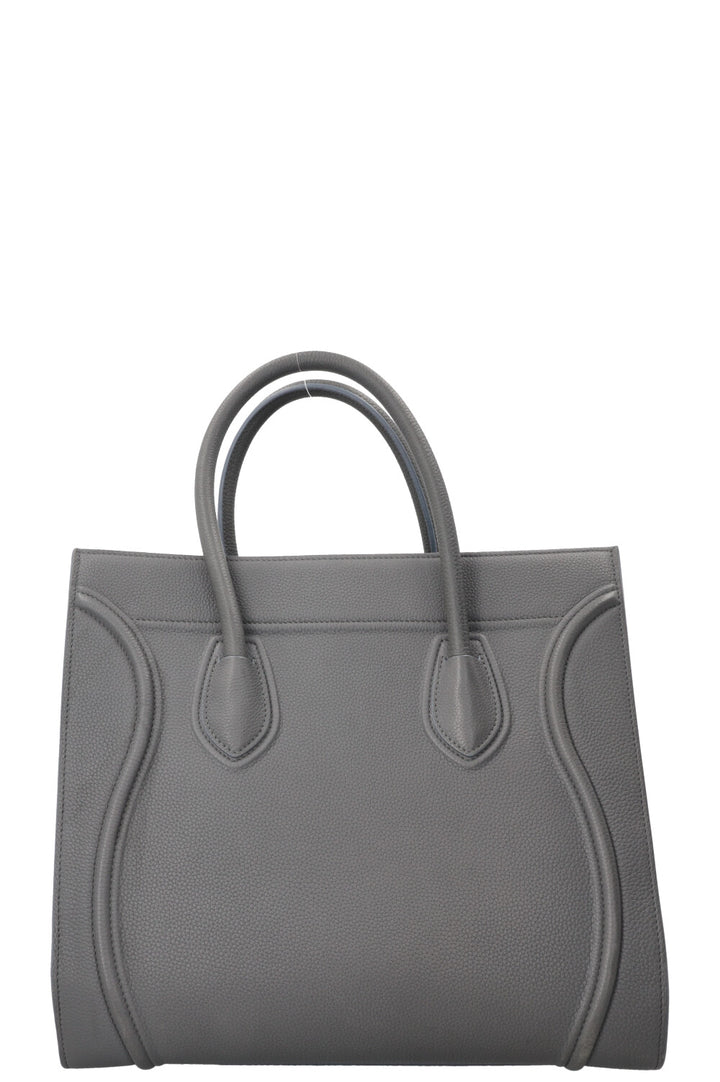 CÉLINE Sac Bagage Medium Phantom Cuir Gris