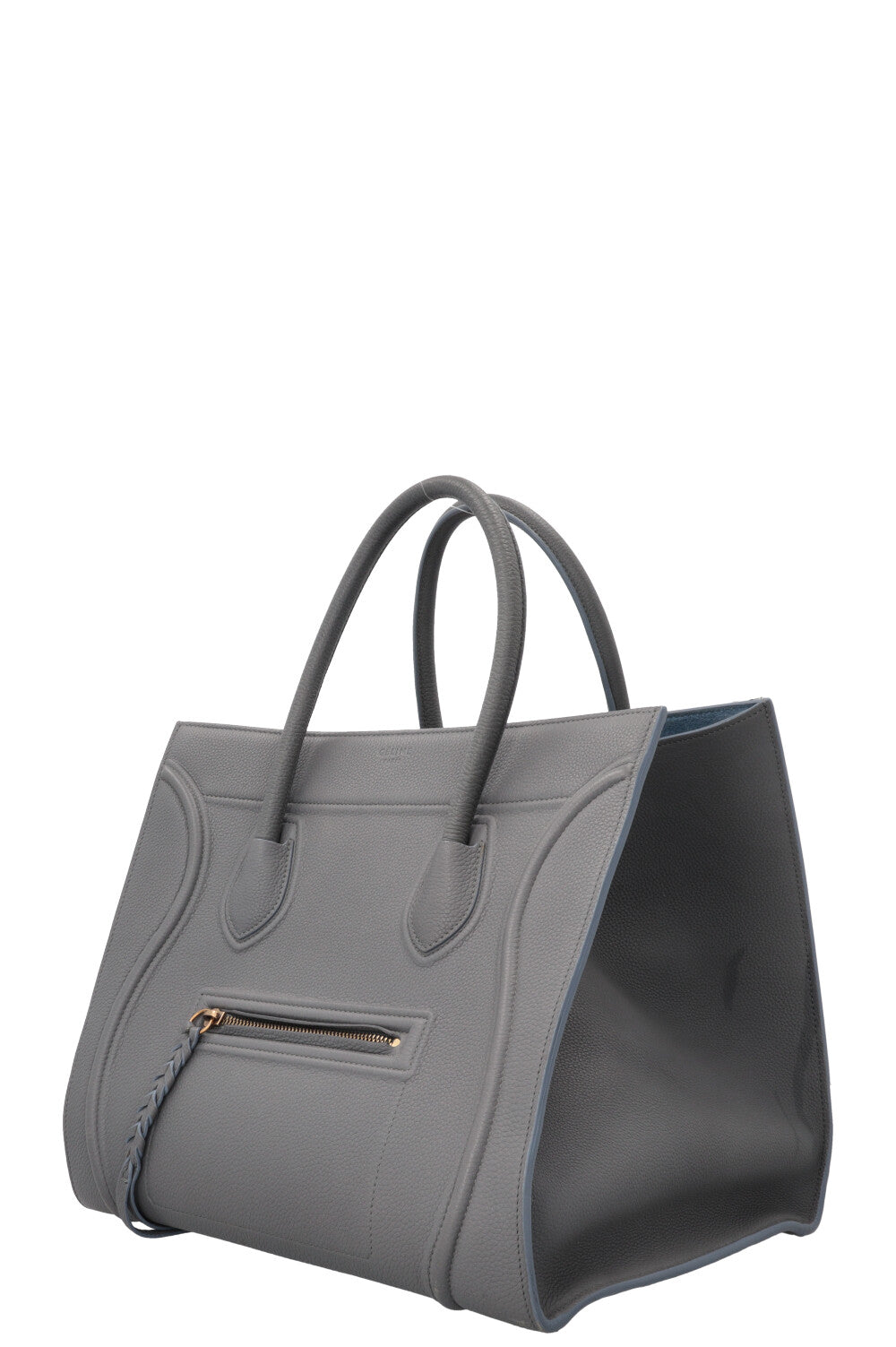 CÉLINE Sac Bagage Medium Phantom Cuir Gris