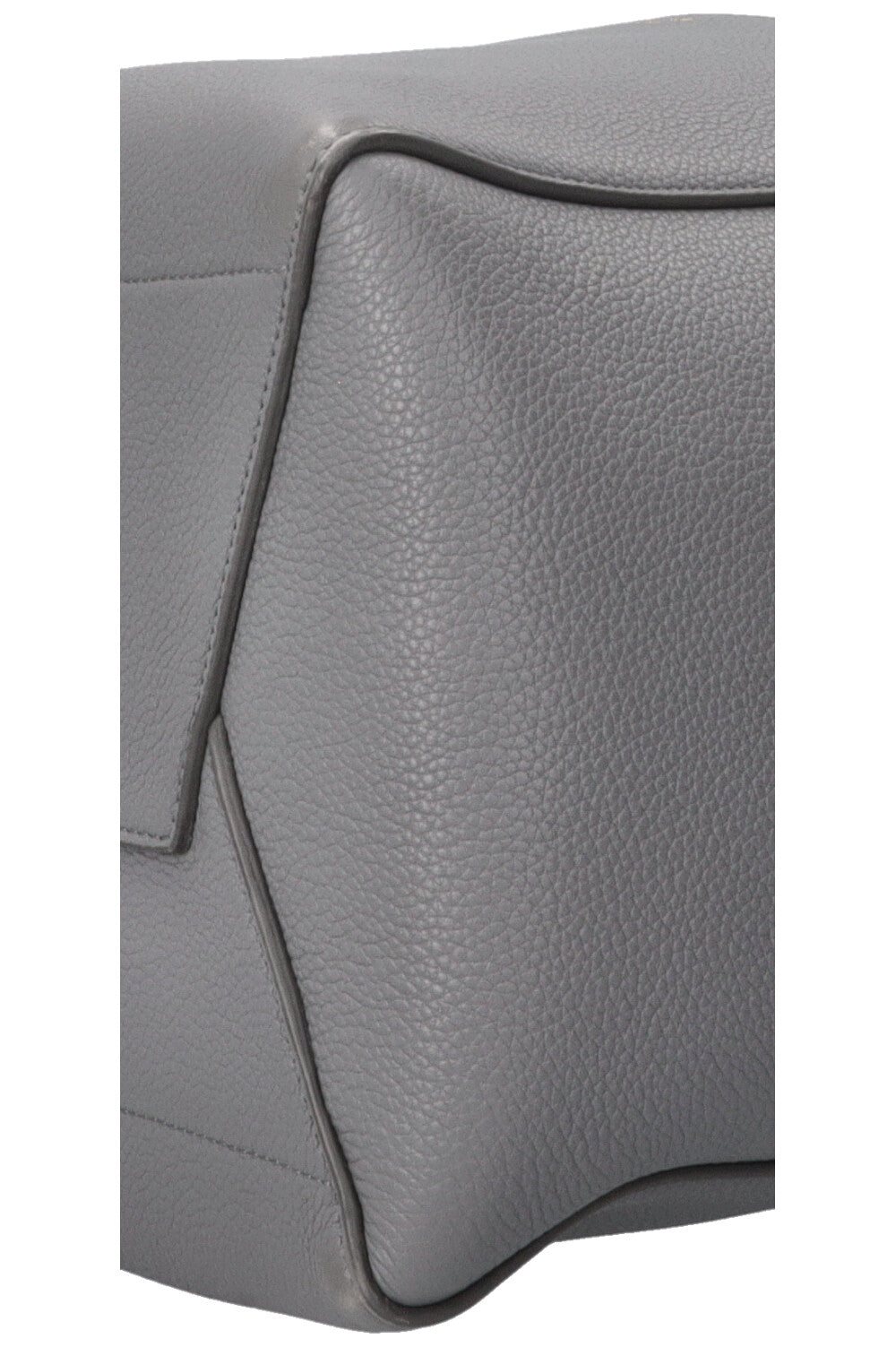 Sac CELINE Sangle moyen modèle en cuir gris