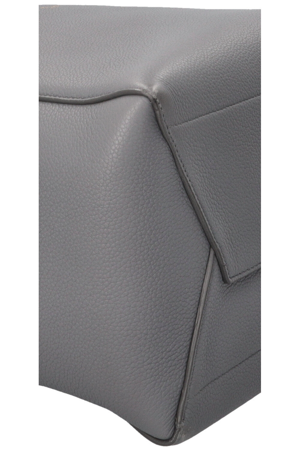 Sac CELINE Sangle moyen modèle en cuir gris