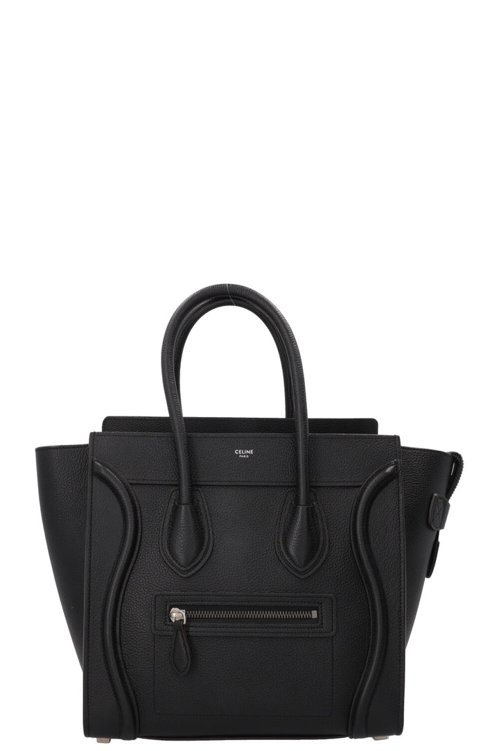 CELINE Micro Luggage Handbag Black