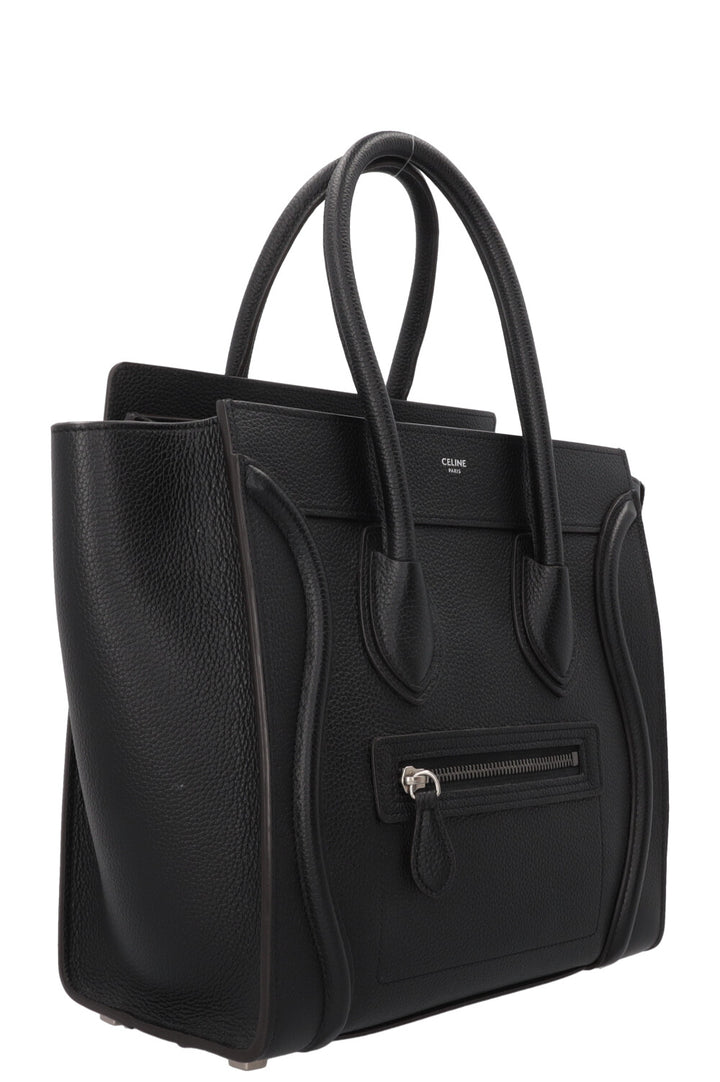 CELINE Micro Luggage Handbag Black