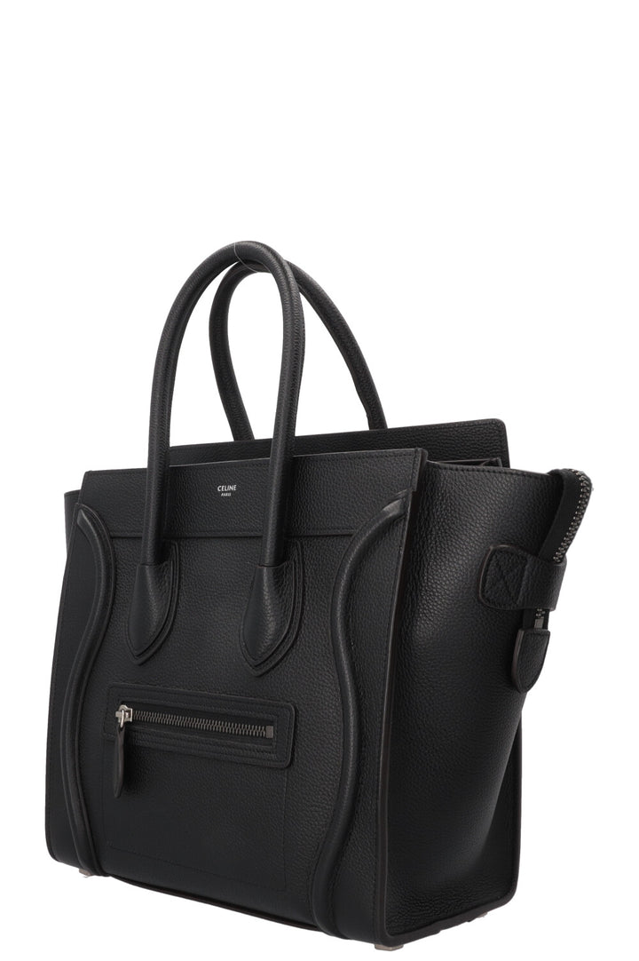 CELINE Micro Luggage Handbag Black