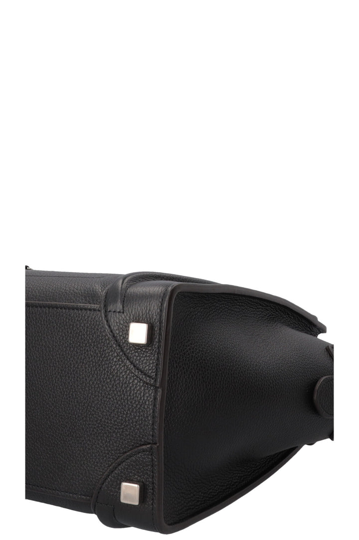 CELINE Micro Luggage Handbag Black