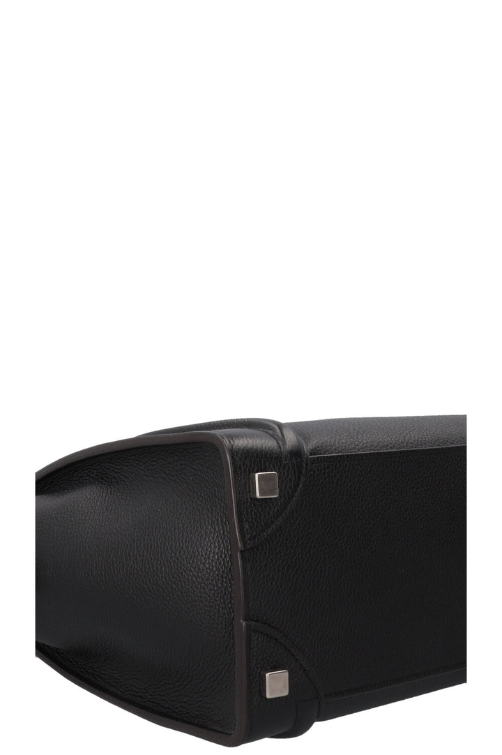 CELINE Micro Luggage Handbag Black