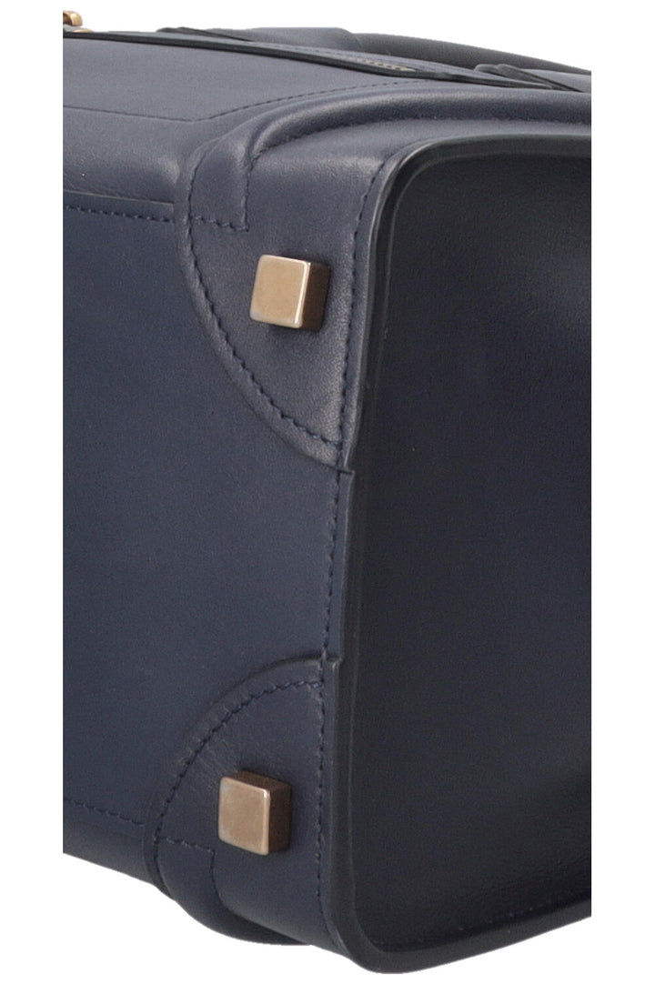 CELINE Micro Luggage Handbag Navy