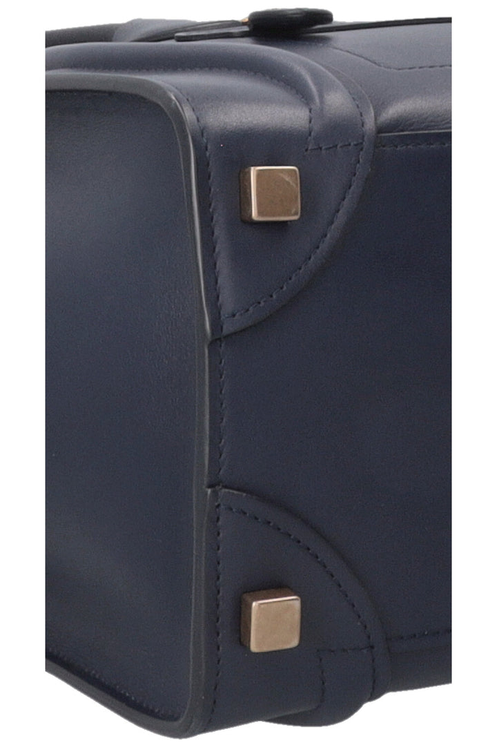 CELINE Micro Luggage Handbag Navy