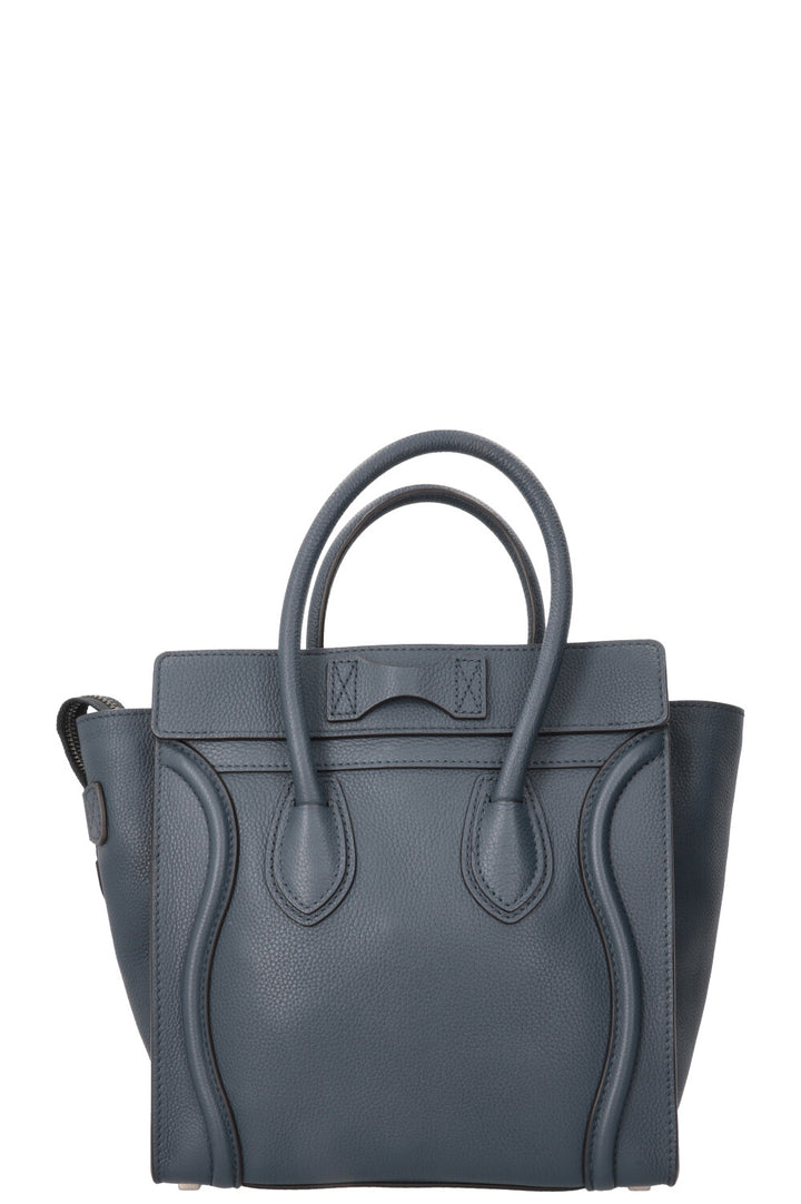 CELINE Micro Luggage Tote bleu