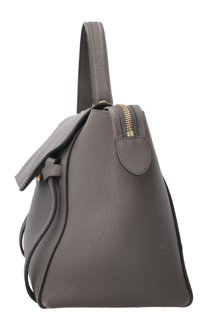 CÉLINE Mini Belt Bag Grained Leather Grey