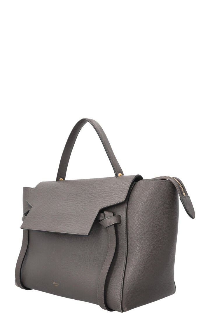 CÉLINE Mini Belt Bag Grained Leather Grey