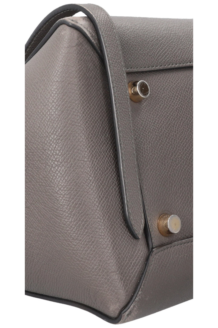 CÉLINE Mini Belt Bag Grained Leather Grey