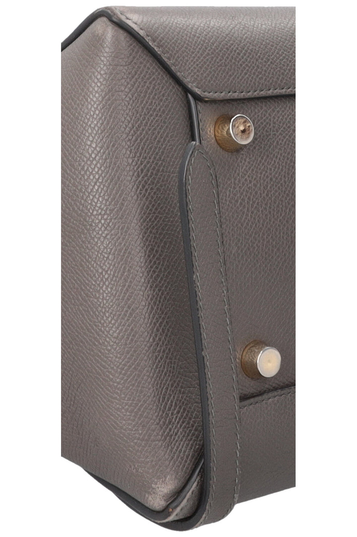 CÉLINE Mini Belt Bag Grained Leather Grey