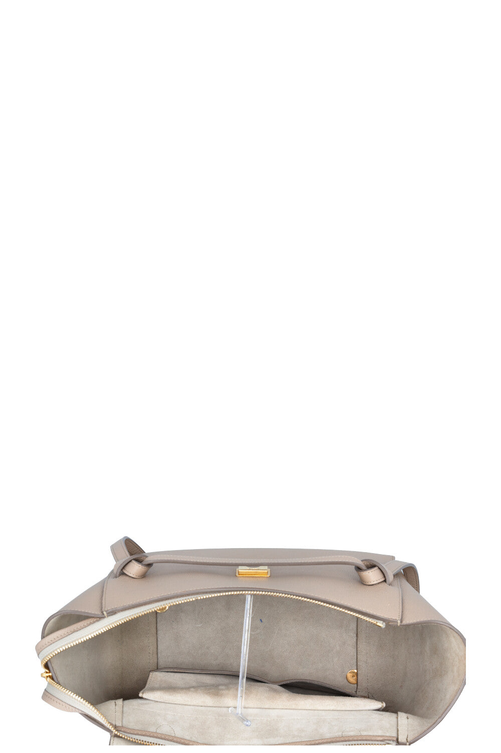 CÉLINE Mini Belt Bag Grained Leather Taupe