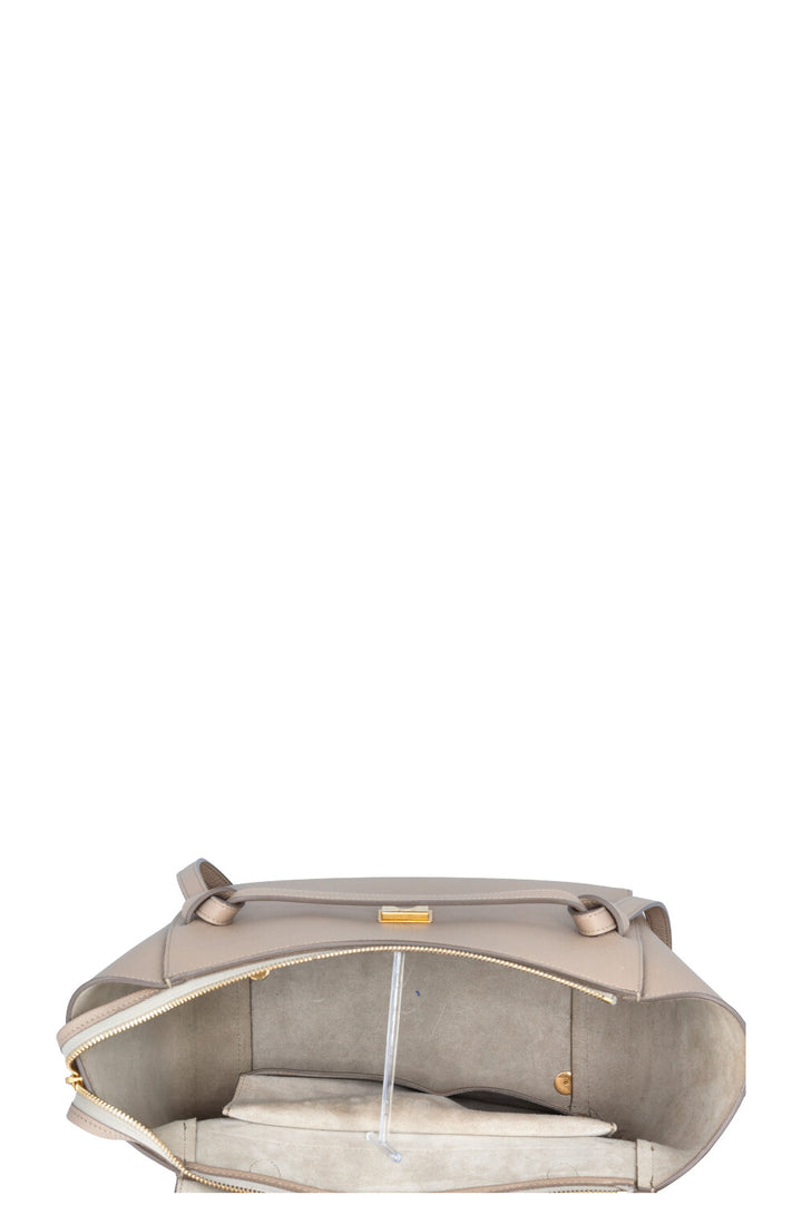 CÉLINE Mini Belt Bag Grained Leather Taupe