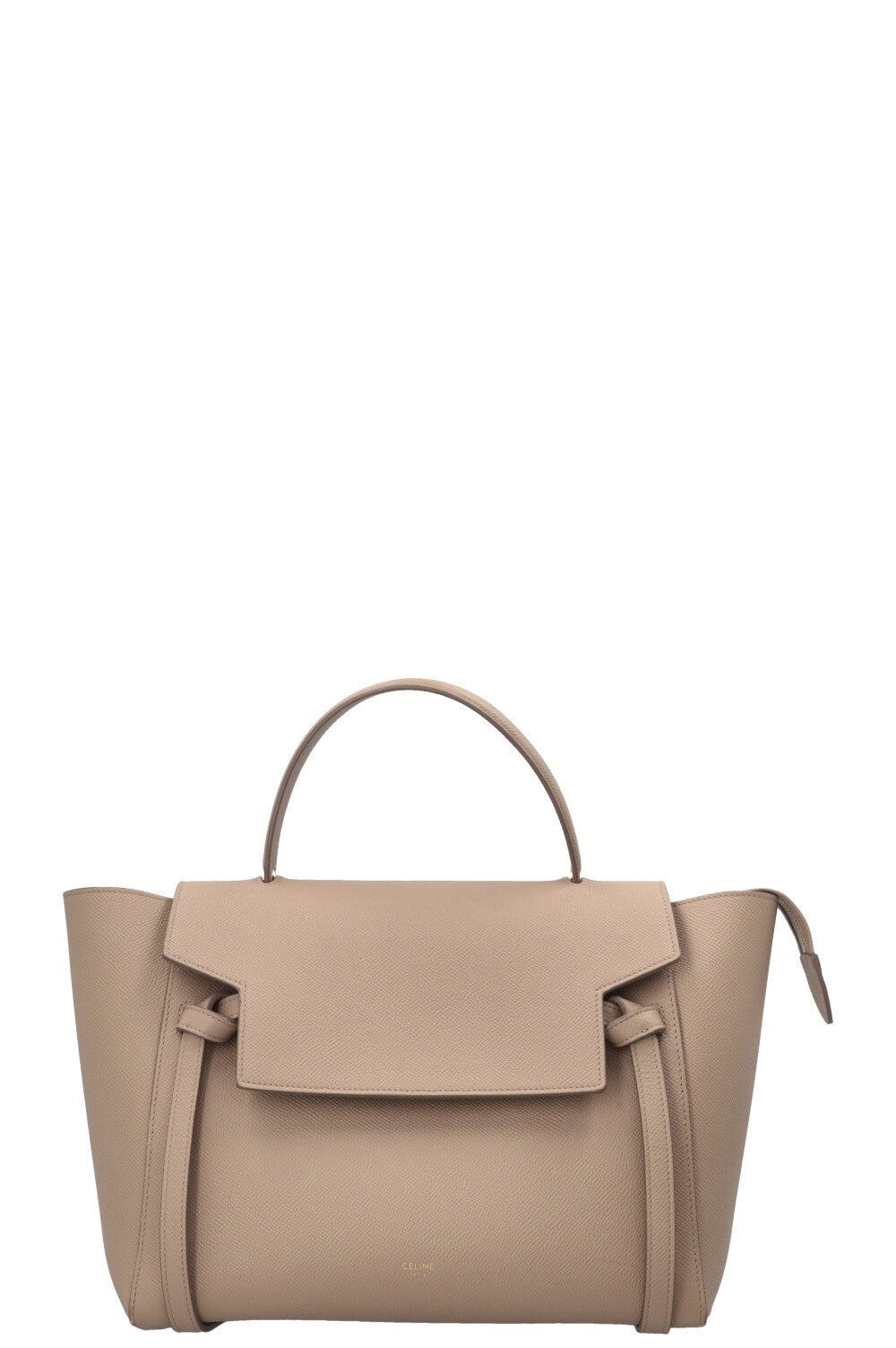 CÉLINE Mini Belt Bag Grained Leather Taupe