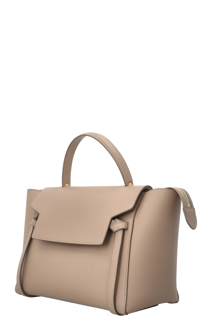 CÉLINE Mini Belt Bag Grained Leather Taupe
