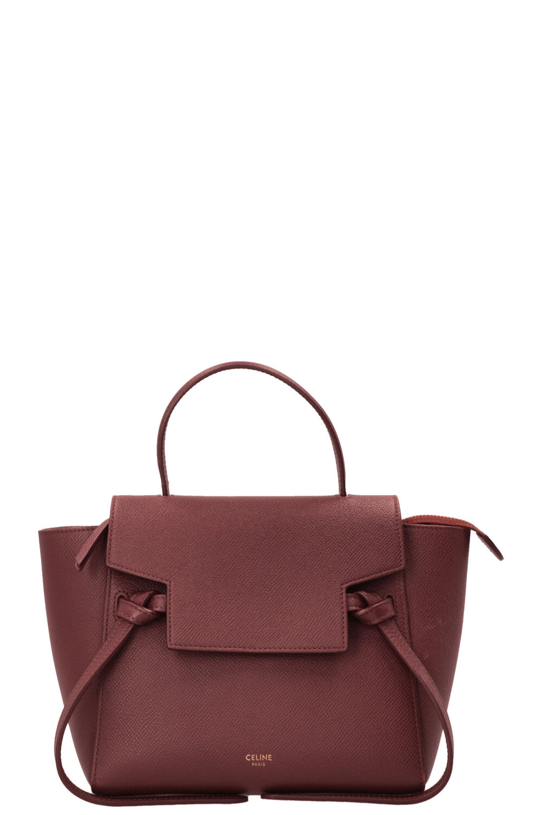CELINE Nano Belt Bag Cuir Bordeaux
