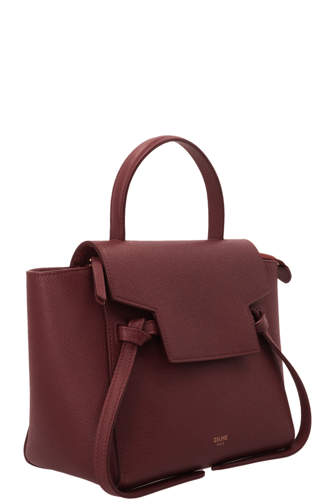CELINE Nano Belt Bag Cuir Bordeaux