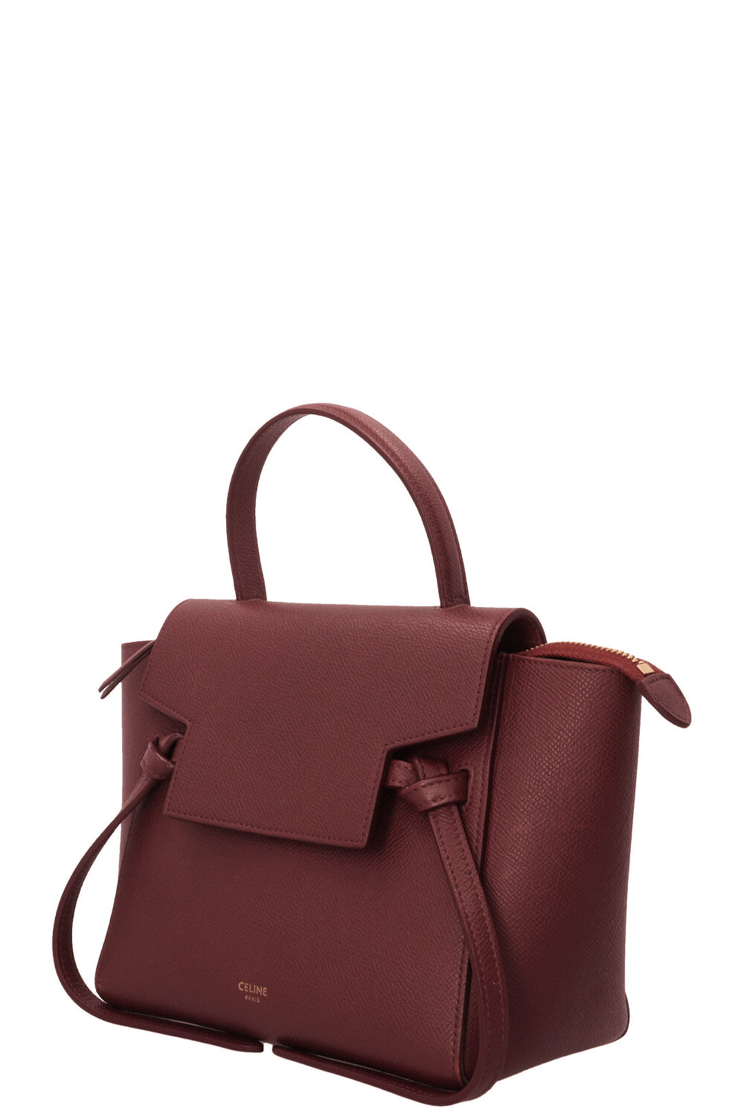 CELINE Nano Belt Bag Cuir Bordeaux
