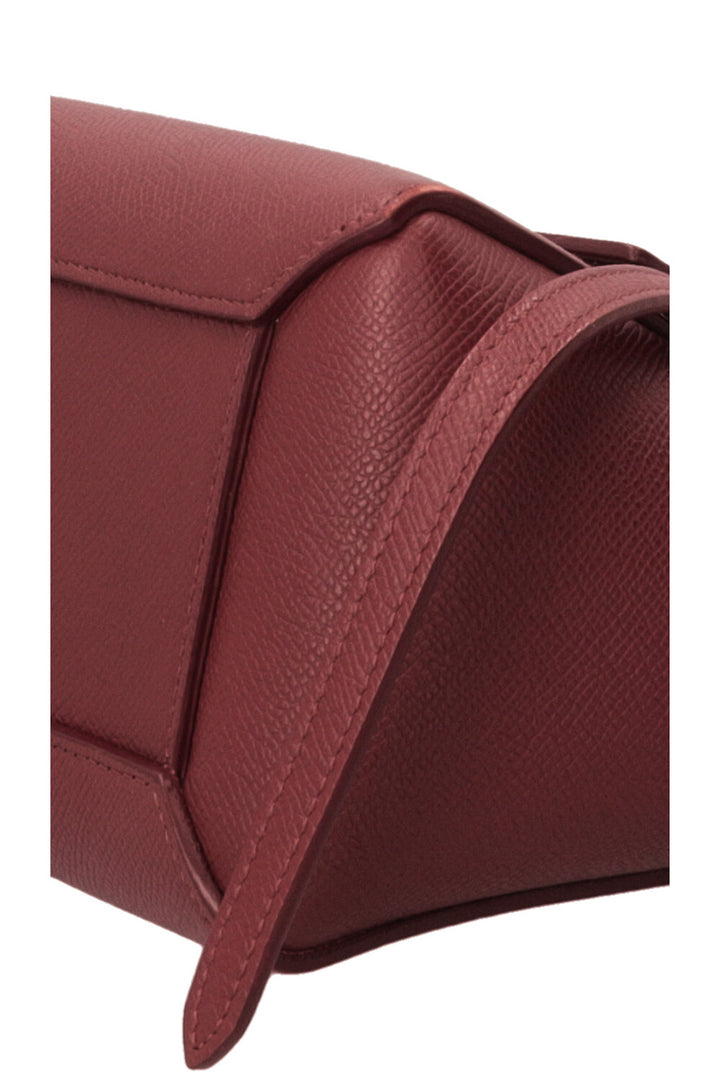 CELINE Nano Belt Bag Cuir Bordeaux