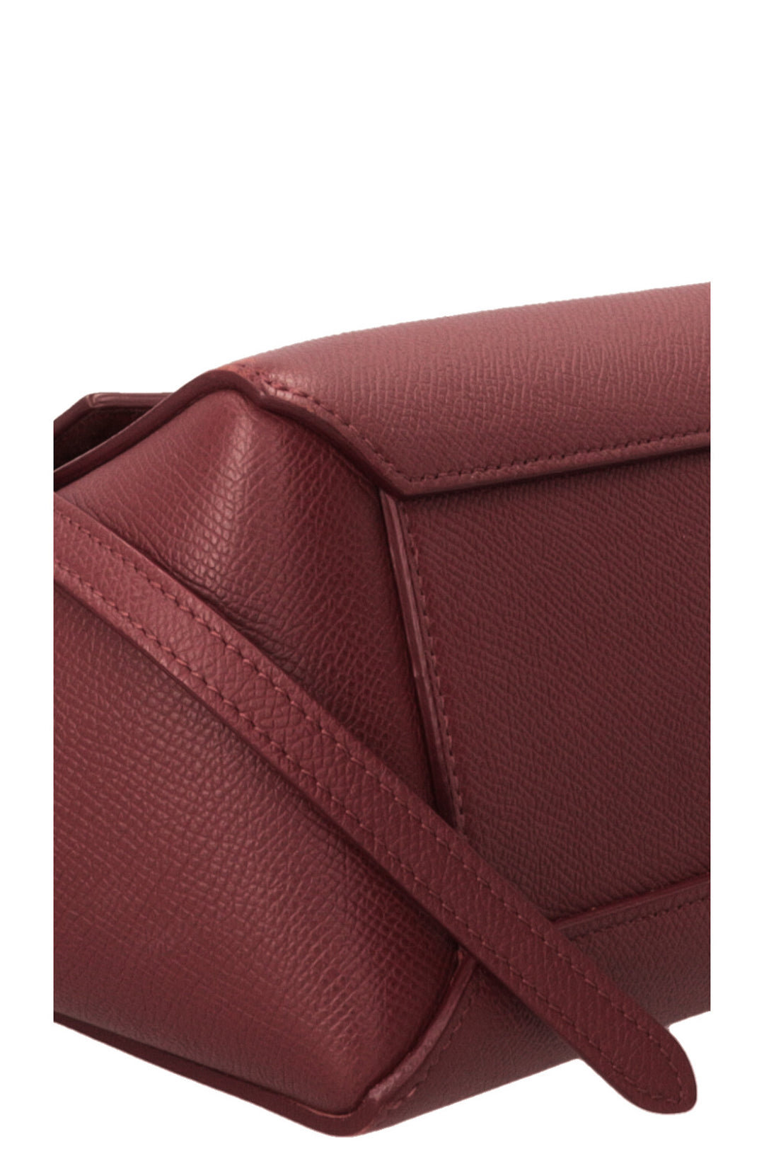 CELINE Nano Belt Bag Cuir Bordeaux
