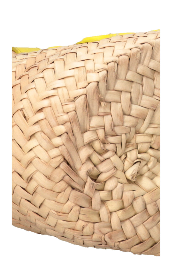 CELINE Teen Triomphe Tote Panier Raffia Leather