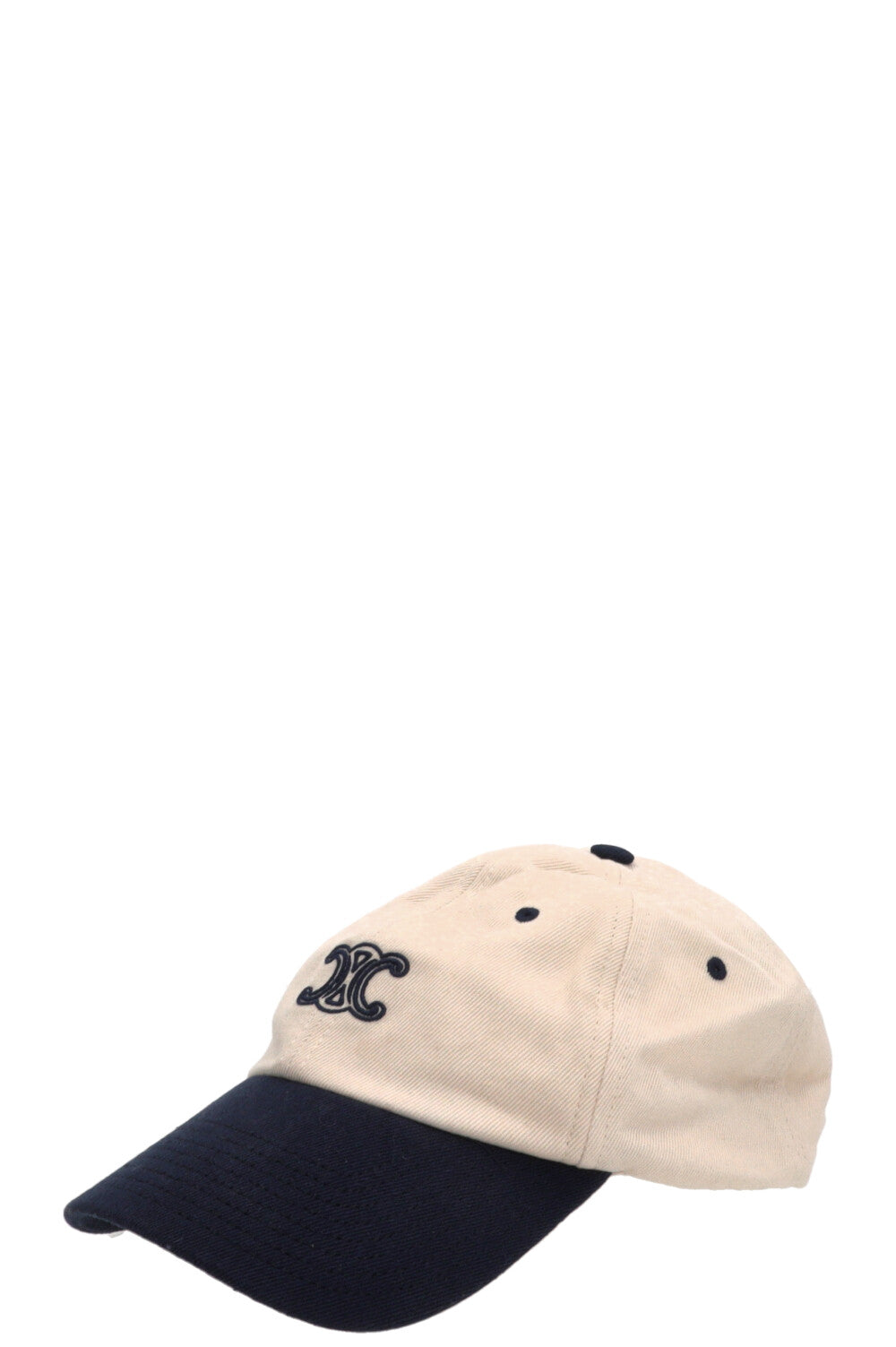Casquette de baseball CELINE Triomphe Écru Marine